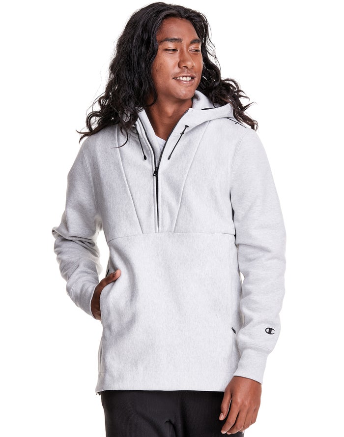 Champion Mens Hoodie NZ - Defender Series Reverse Weave® Stormshell Anorak White ( 1508-AQXPG )